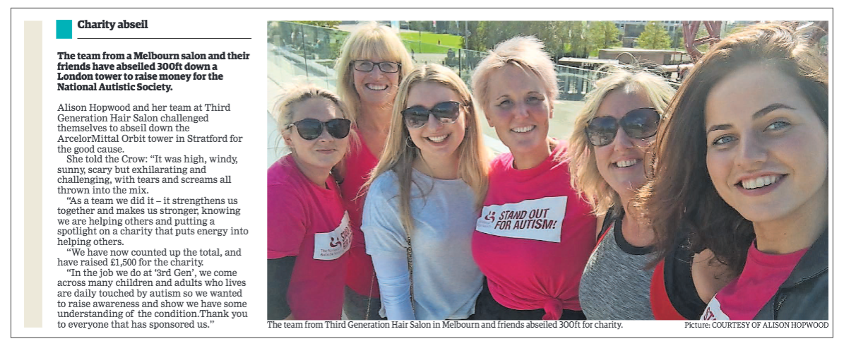 Charity abseil
